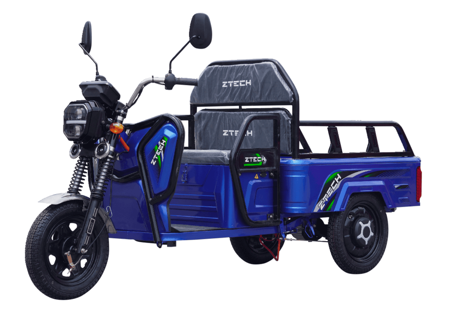Triciclo commerciale elettrico ZT-92A – colore AZZURRO