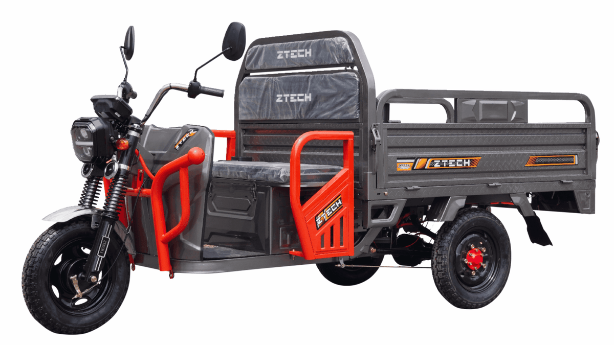 Triciclo commerciale elettrico ZT-92B – colore GRIGIO