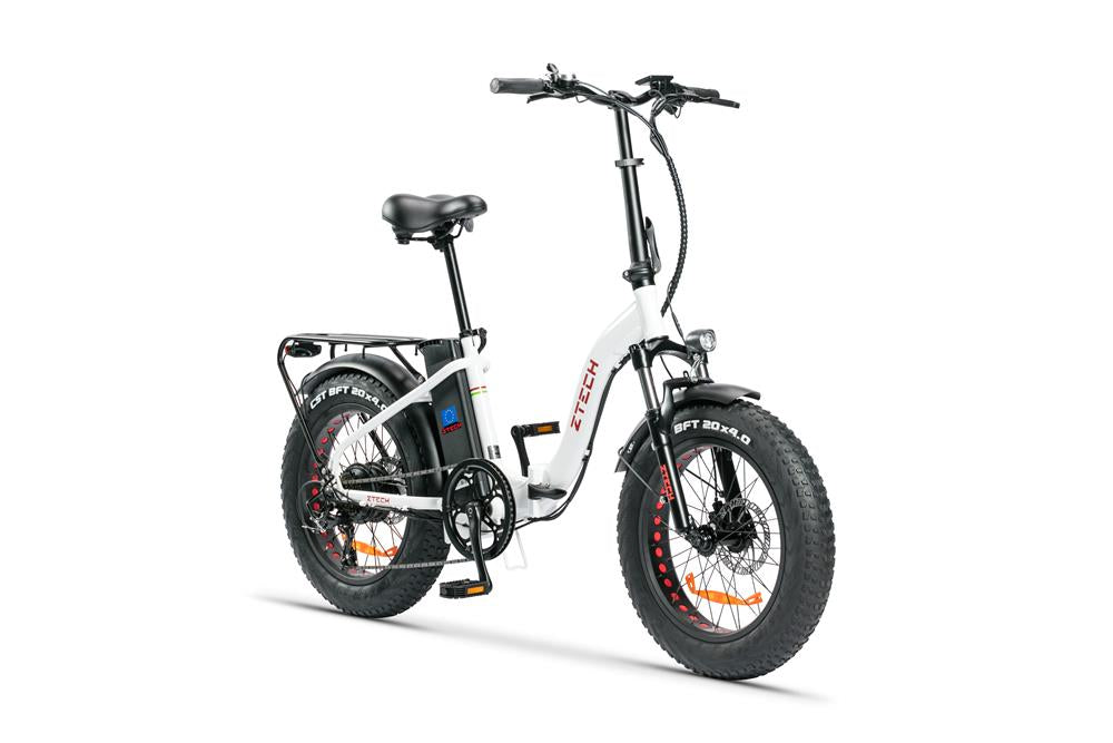 Bici Elettrica FOLDING ETNA - ZT-89D – colore BIANCO