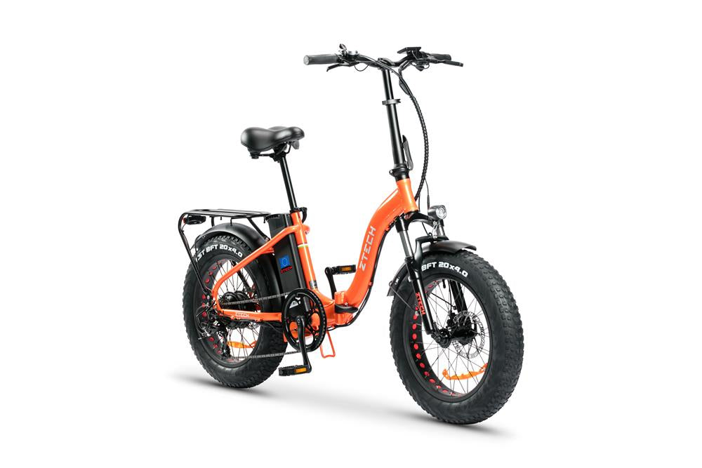 Bici Elettrica FOLDING ETNA - ZT-89A – colore ARANCIO