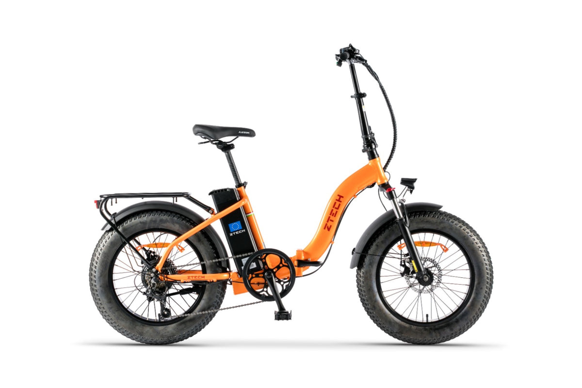 Bici Elettrica FOLDING ETNA - ZT-89D – colore ARANCIO