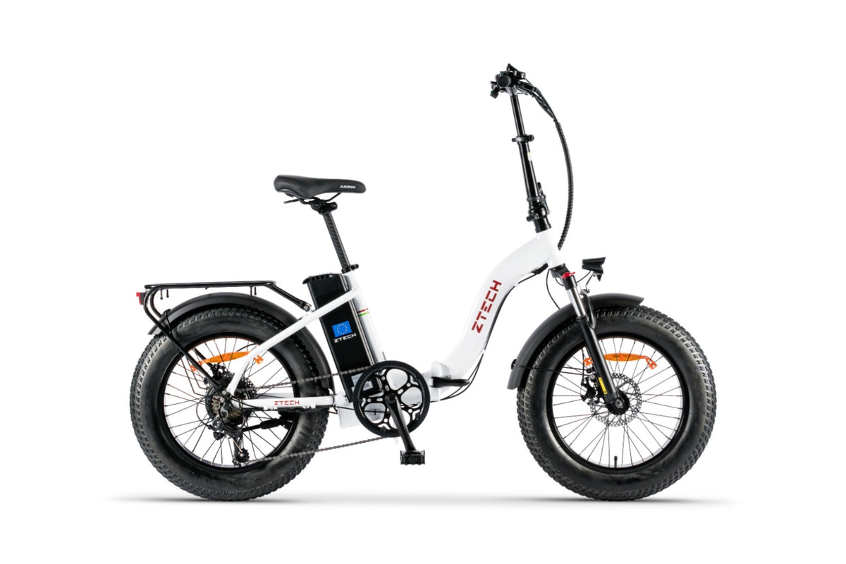 Bici Elettrica FOLDING ETNA - ZT-89D – colore BIANCO
