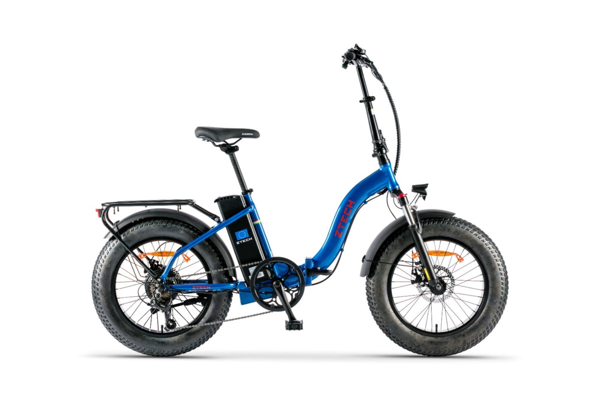 Bici Elettrica FOLDING ETNA - ZT-89D – colore AZZURRO