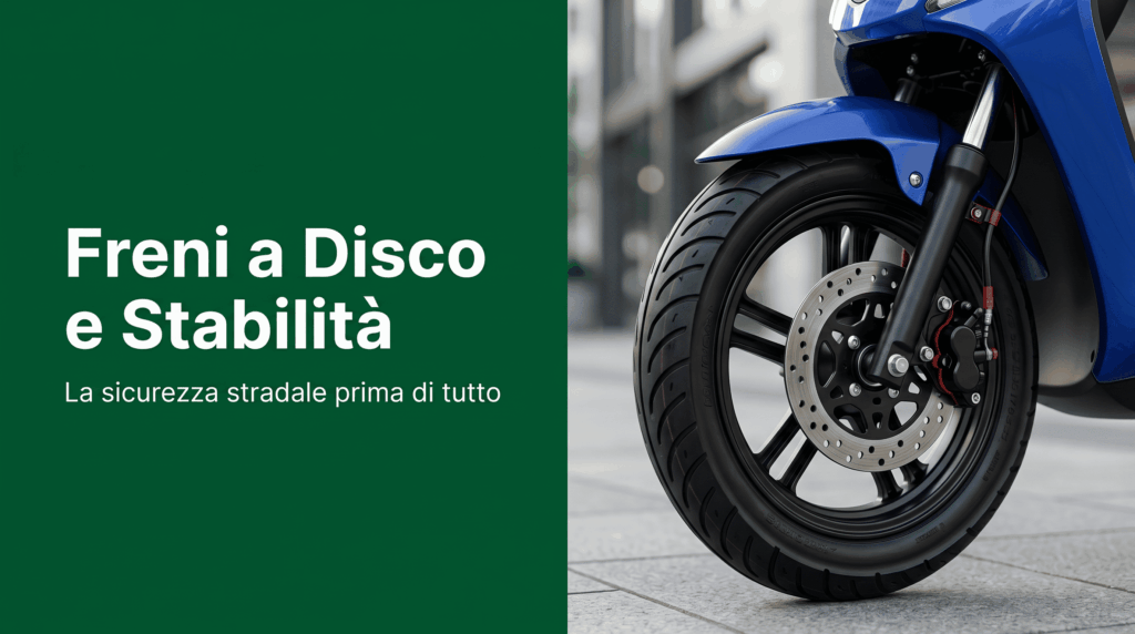 Avere dei buoni freni e stabilità è un importante criterio da riicorare quando si è indecisi su quale Scooter elettrico scegliere