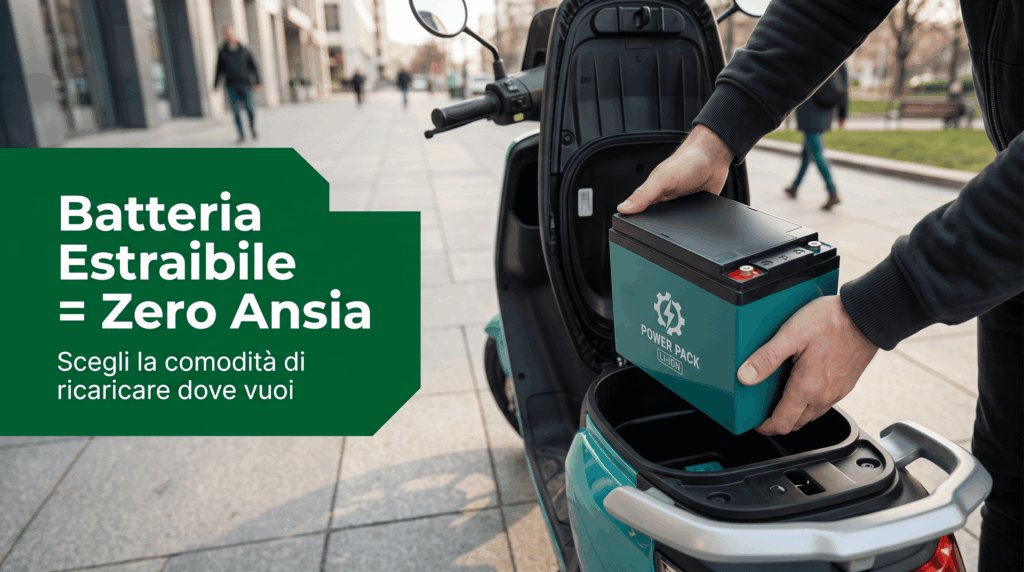 L'estraibilità della Batteria è un criterio importante su quale Scooter elettrico scegliere